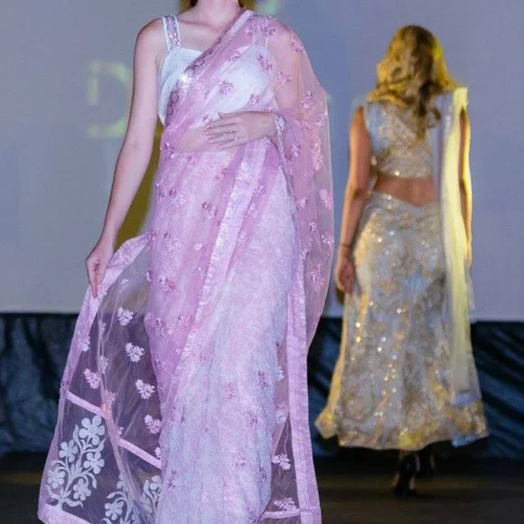 Pink Saree - Picture 4 of 6